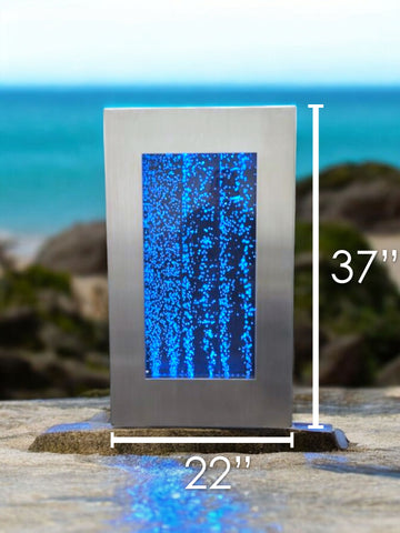 Vertical Wall Mount Bubble Wall Fountain 37" BW-3722V