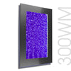 Water Bubble Wall With Purple Lights And Black Frame