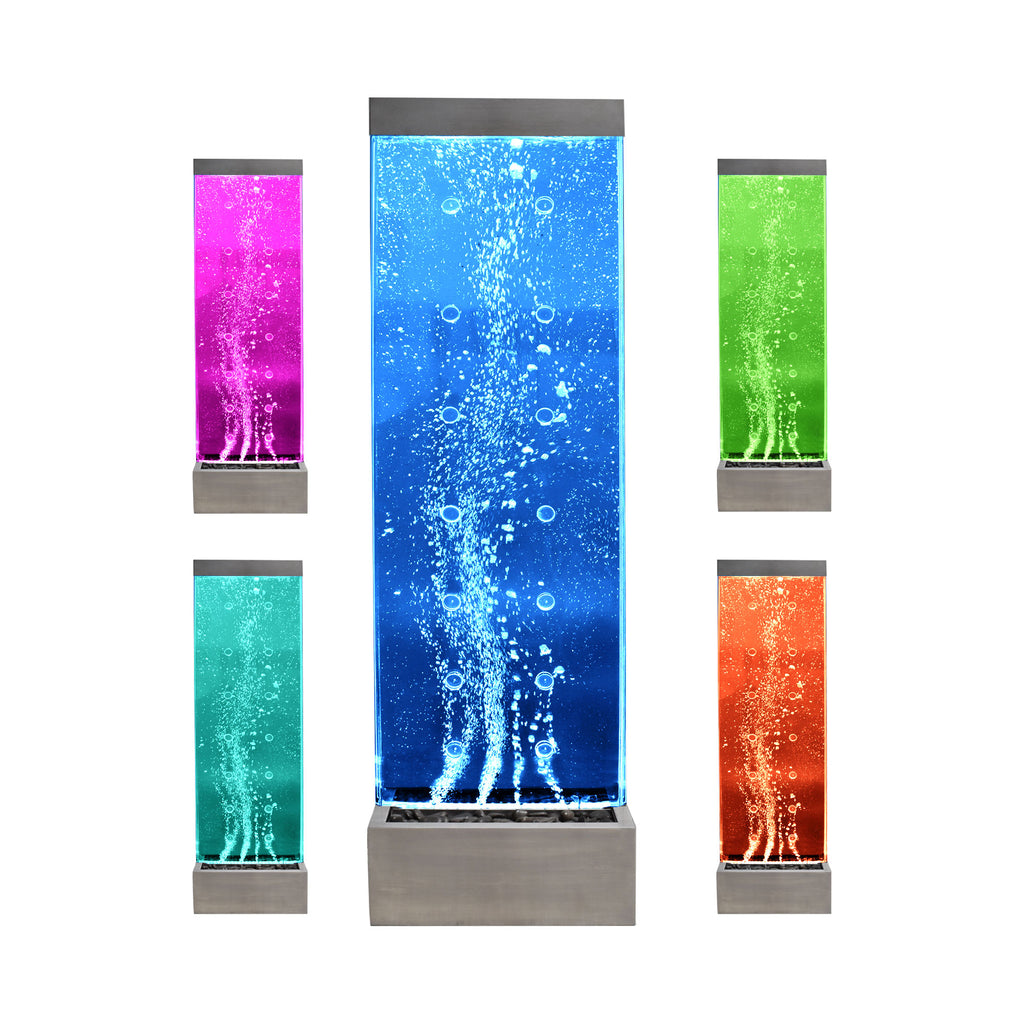 Large Floor Standing Dancing LED Bubble Wall Water Feature 600S 72 large-floor-standing-dancing-led-bubble-wall-water-feature-600s-72