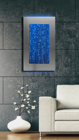 Vertical Bubble panel With Silver Frame